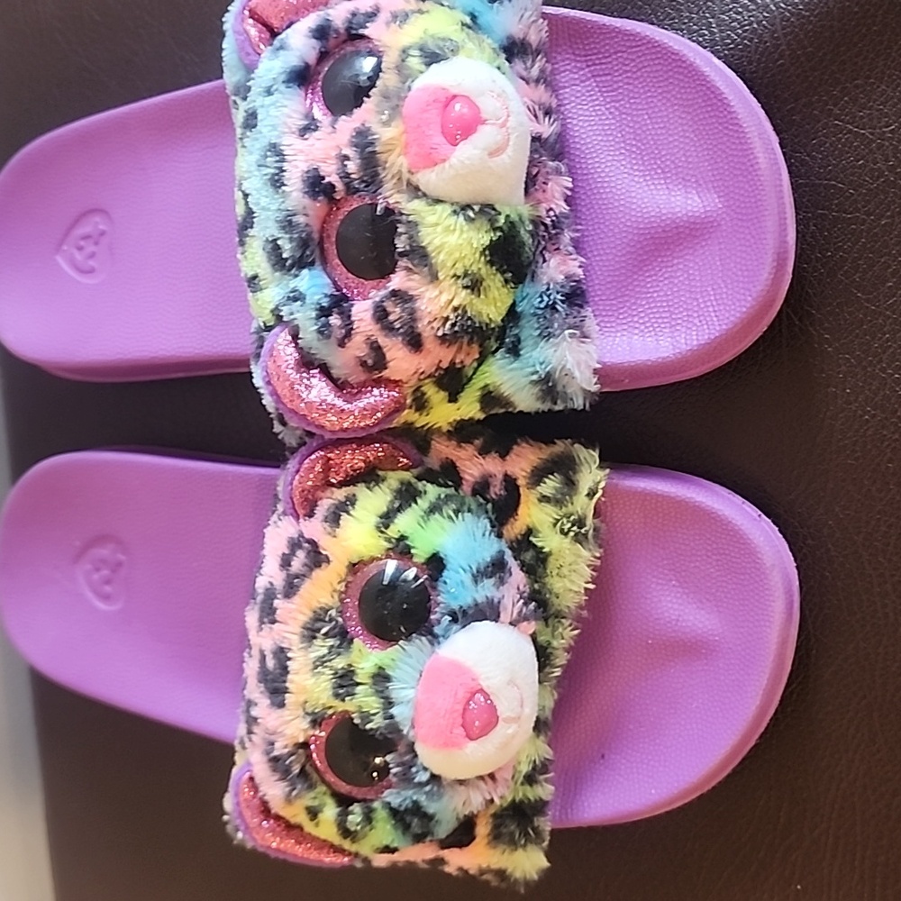 TY Lisa Frank Dottie Slides, Size 1-3